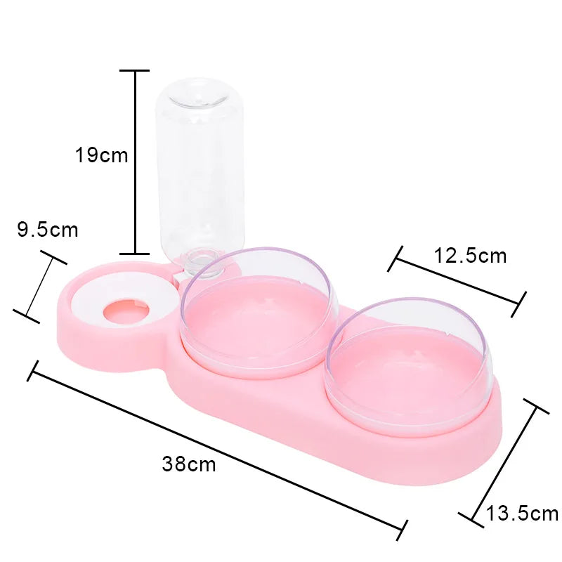 Pet Double Bowls Feeder