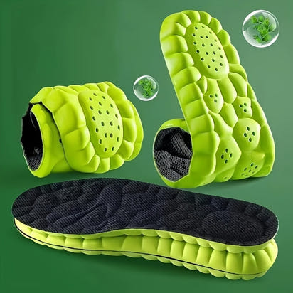 Orthopedic Elastic Insoles – Breathable Arch Support with Shock-Absorbing Heel