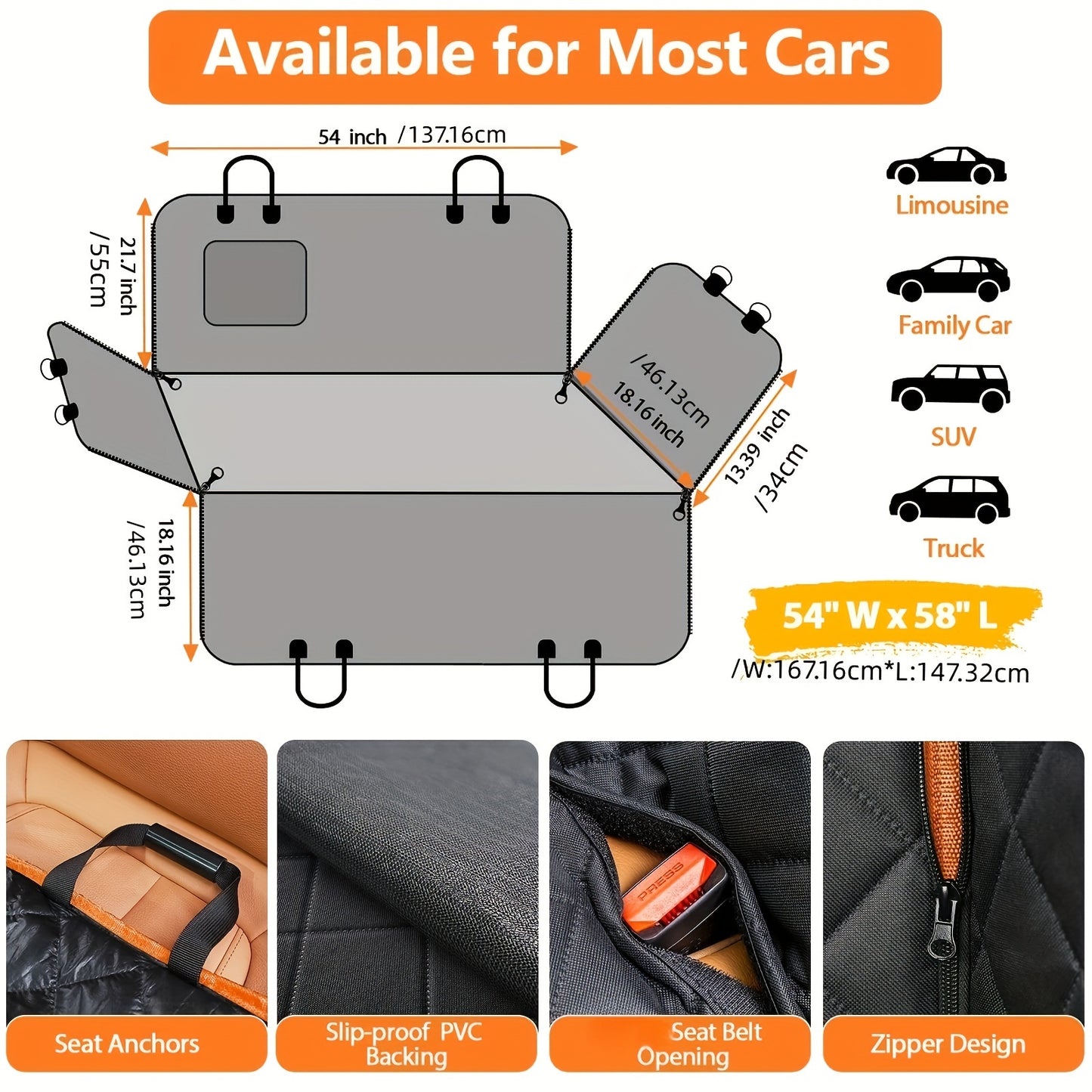 Waterproof Pet Car Seat Cover