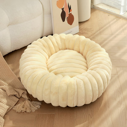 Round Plush Pet Bed