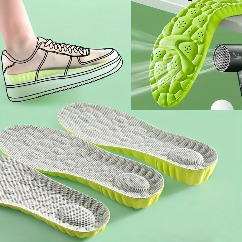 Orthopedic Elastic Insoles – Breathable Arch Support with Shock-Absorbing Heel