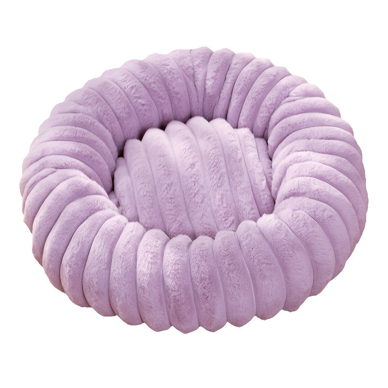 Round Plush Pet Bed