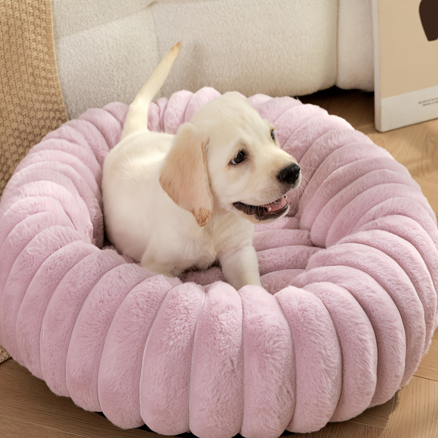 Round Plush Pet Bed