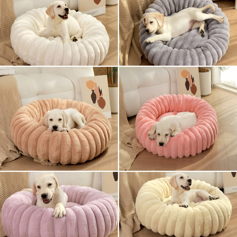 Round Plush Pet Bed