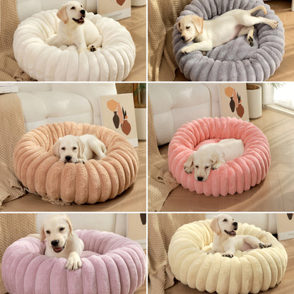 Round Plush Pet Bed