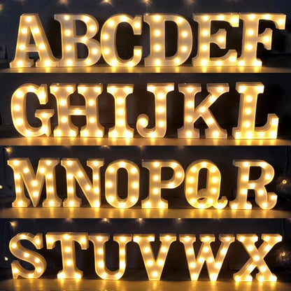 LED Letter and Number Lights