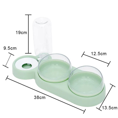 Pet Double Bowls Feeder