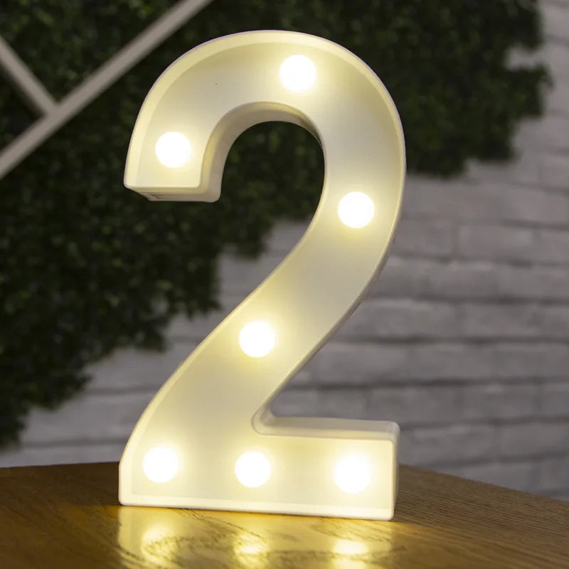 LED Letter and Number Lights