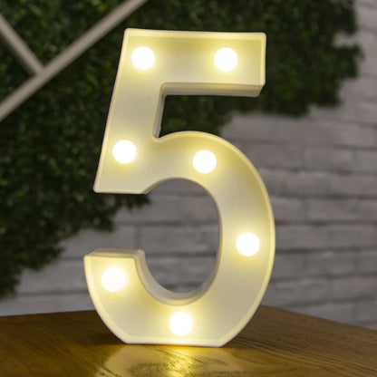 LED Letter and Number Lights