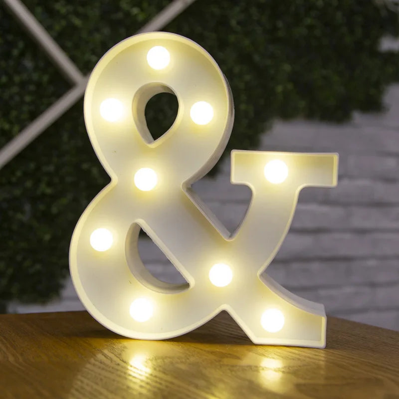 LED Letter and Number Lights