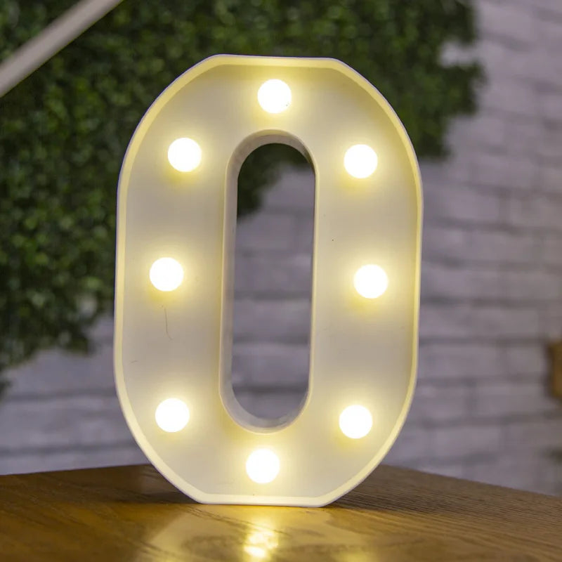 LED Letter and Number Lights