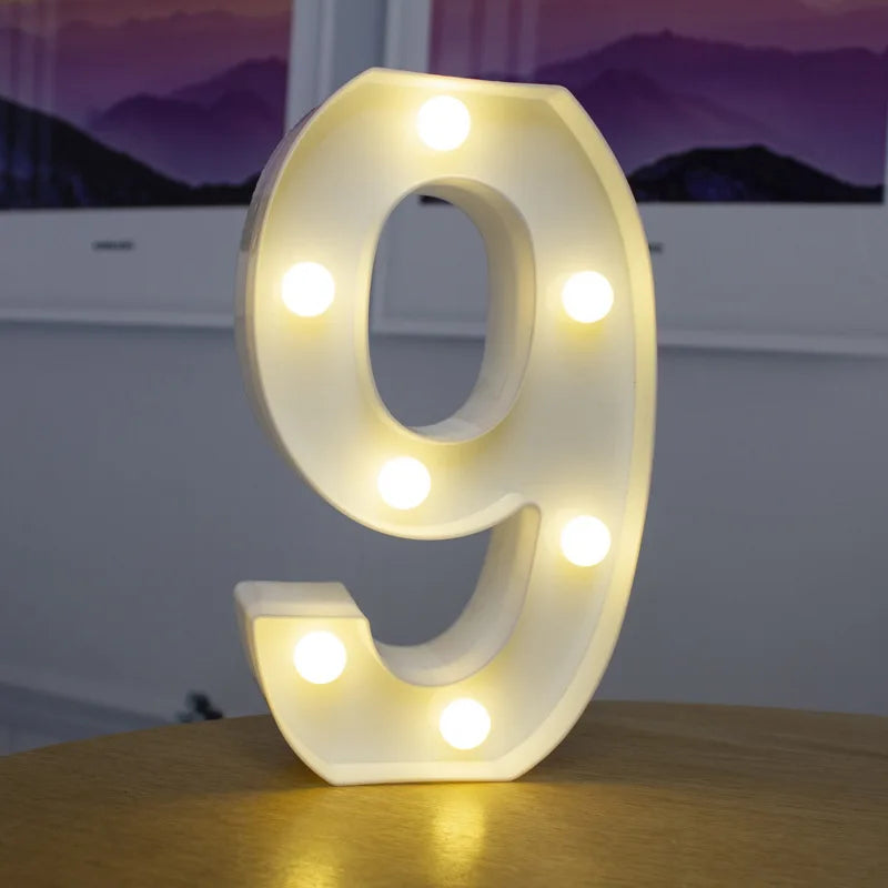 LED Letter and Number Lights