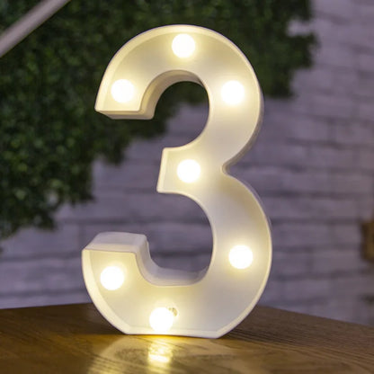 LED Letter and Number Lights