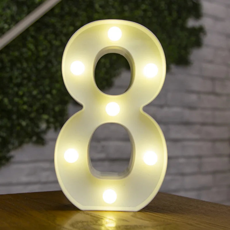 LED Letter and Number Lights