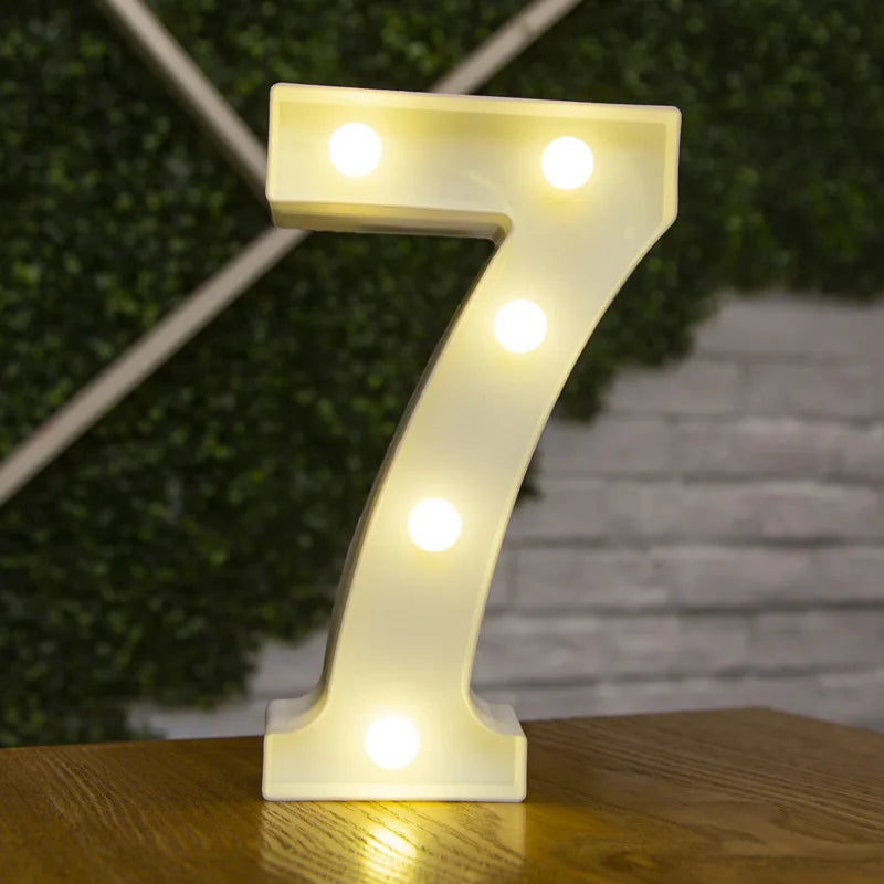 LED Letter and Number Lights