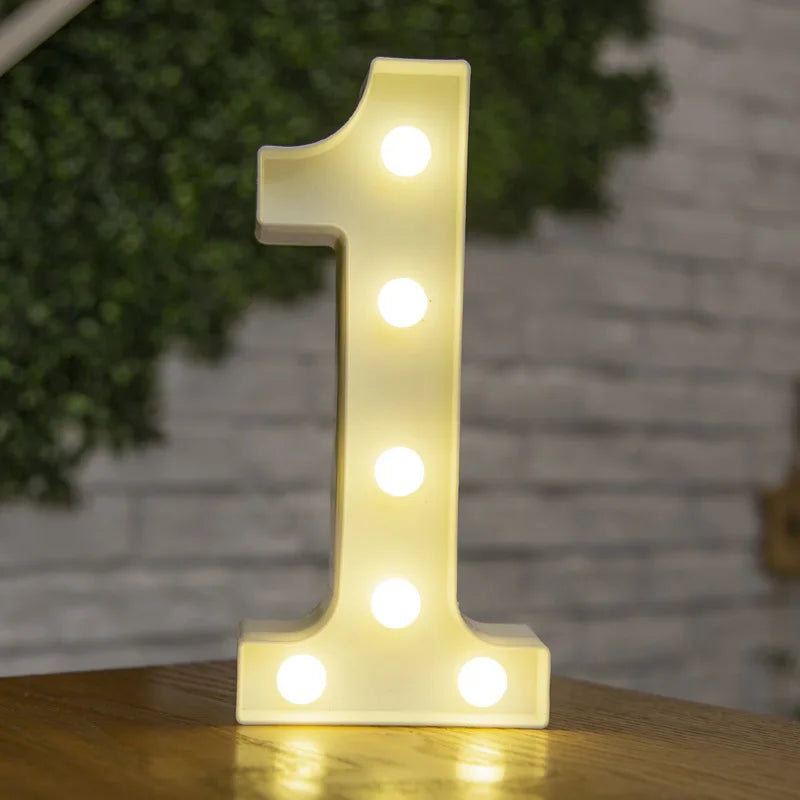 LED Letter and Number Lights