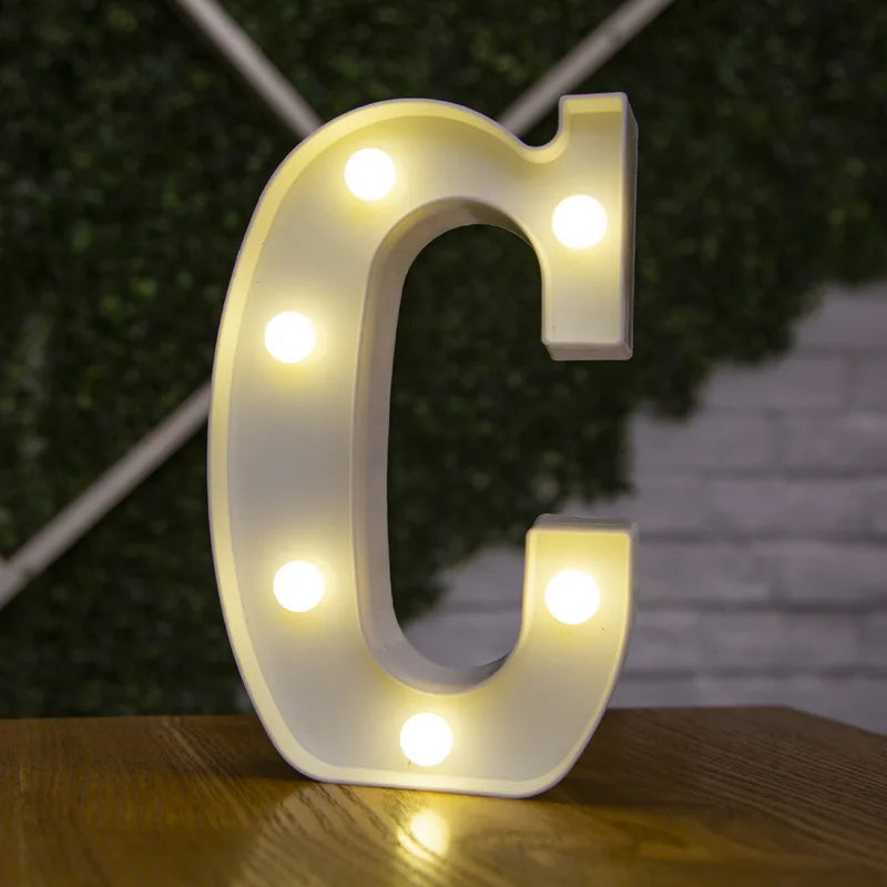 LED Letter and Number Lights