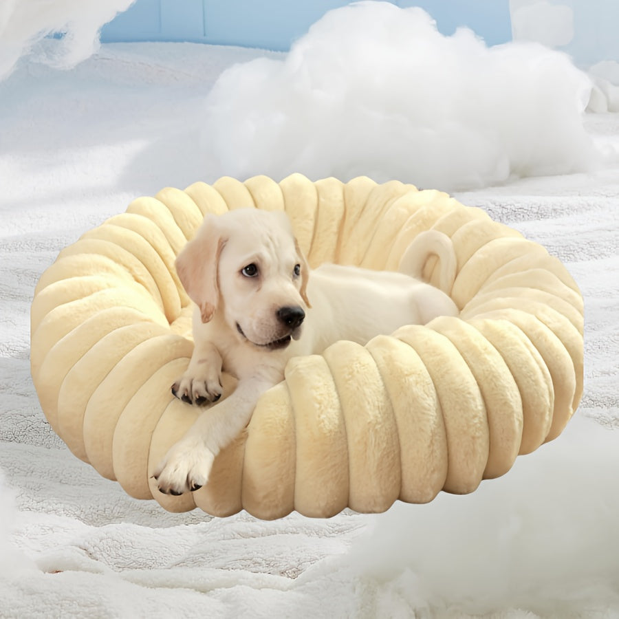 Round Plush Pet Bed