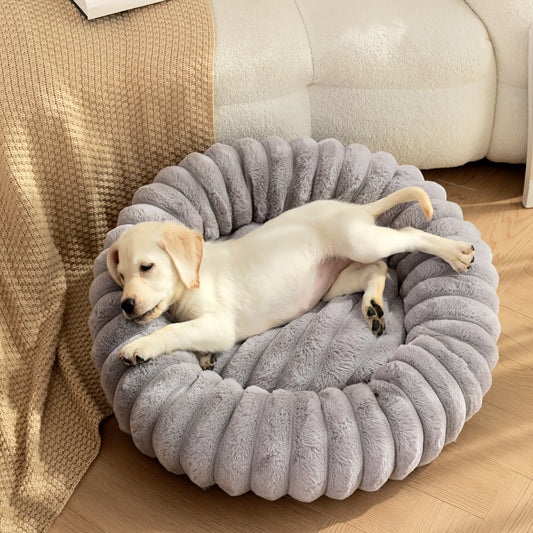 Round Plush Pet Bed